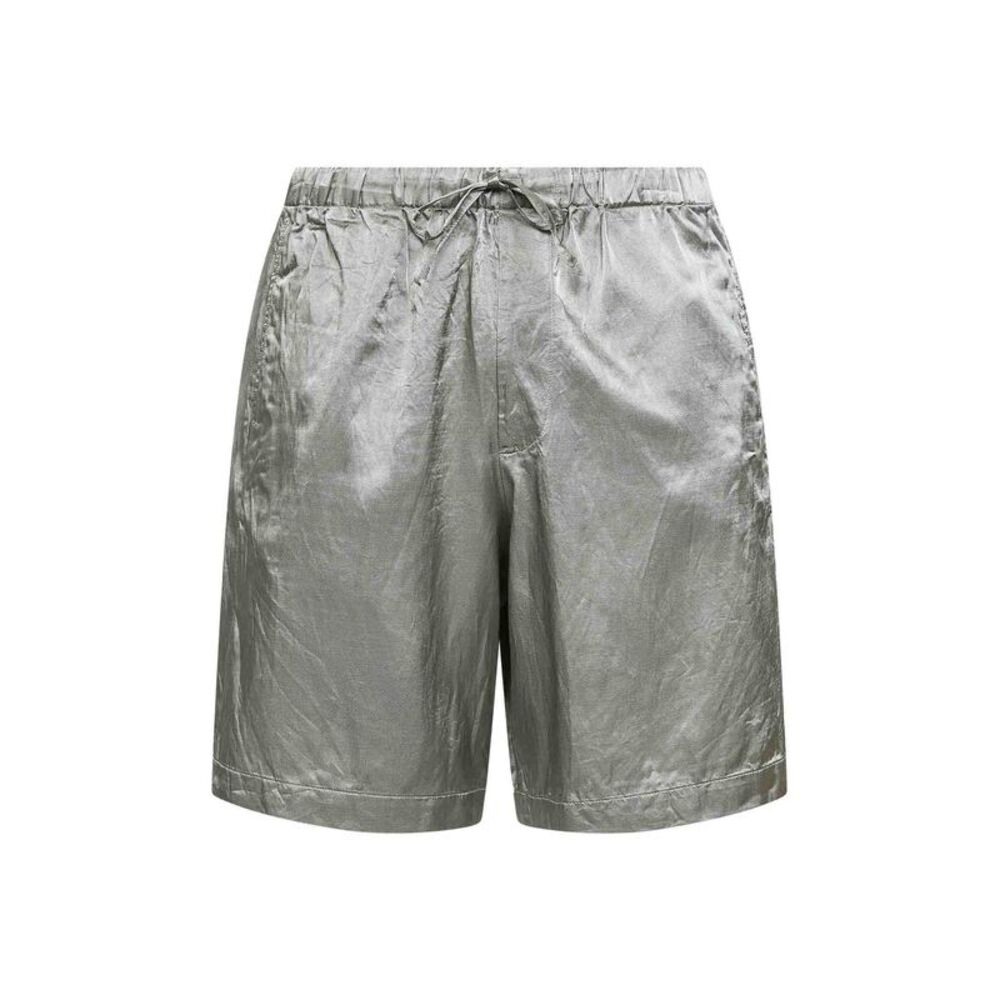Dries Van Noten Men Mint Green Viscose And Cotton Shorts